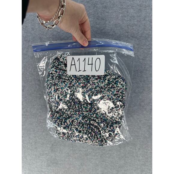 Roxy Juniors sz L Major Astract Floral Jersey Romper Cross Back Summer Beach - Picture 12 of 12